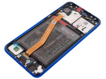 Pantalla Service Pack ips lcd negra con marco azul para Huawei nova 3i / Huawei p smart +, ine-lx1